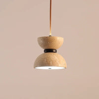 lustre rétro en pierre naturelle pour décoration moderne