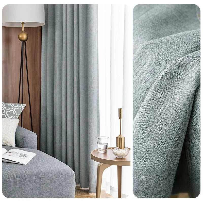 Rideau occultant moderne style ins pour salon chambre - vue 7 sur 13