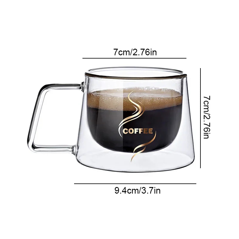 Mug verre double paroi 200 ml anse isolant - vue 7 sur 7