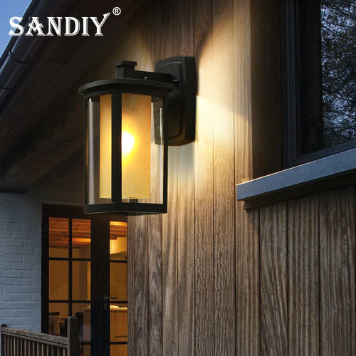 sandiya Applique murale extérieure imperméable led vintage pour allées patios - vue 2 sur 6