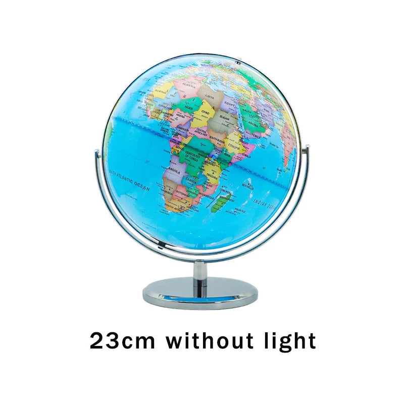 globe terrestre rotatif éducatif lumineux en anglais pour géographie - vue 14 sur 18