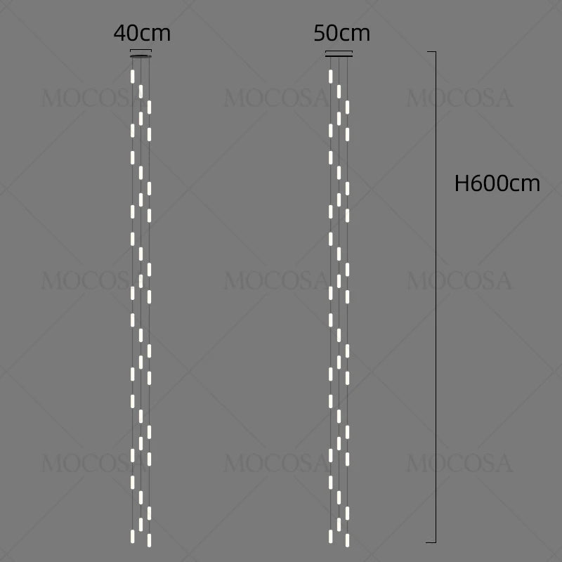 lustre à led moderne pour éclairage suspendu élégant - vue 8 sur 13