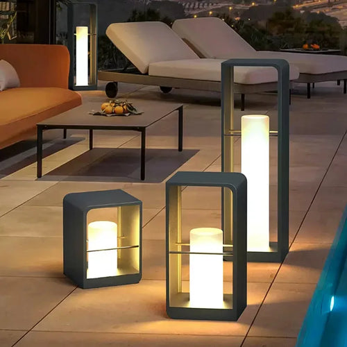 lampe solaire led extérieure étanche pour jardin et cour - vue 3 sur 21