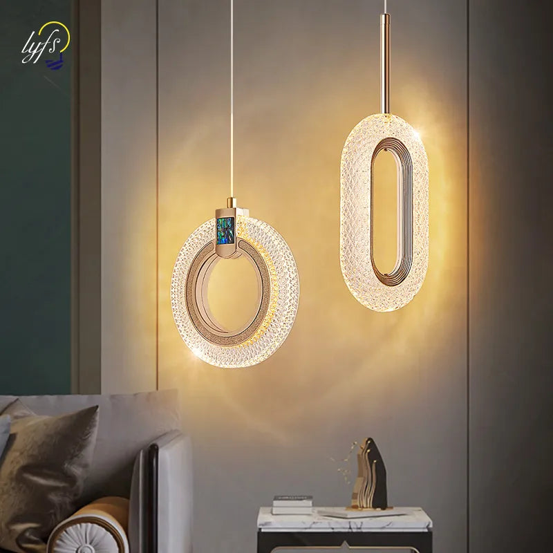 Suspension LED au design nordique moderne et luxueux