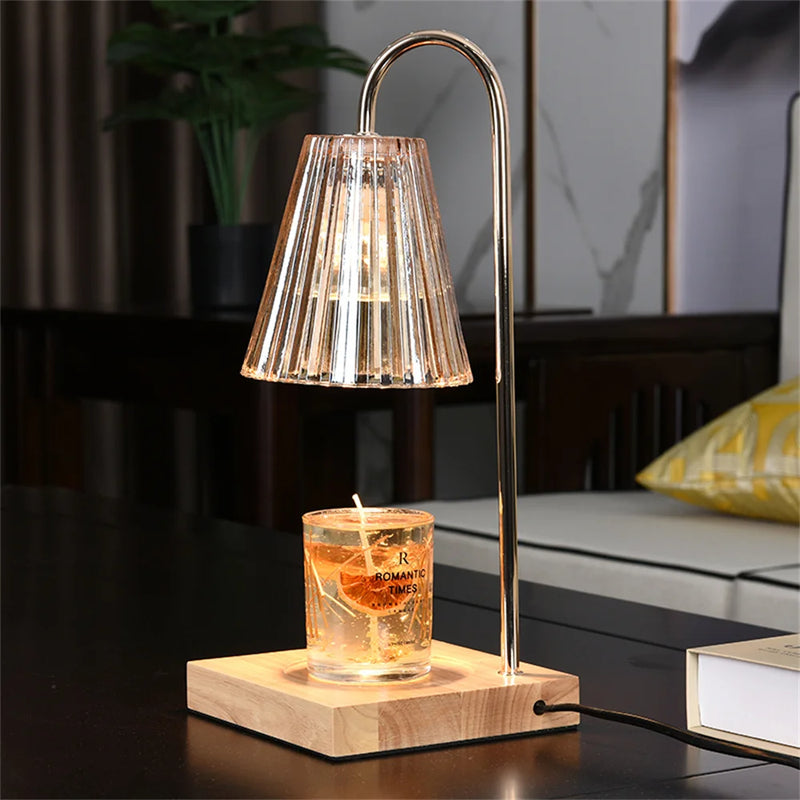 Lampe d'aromathérapie en bois