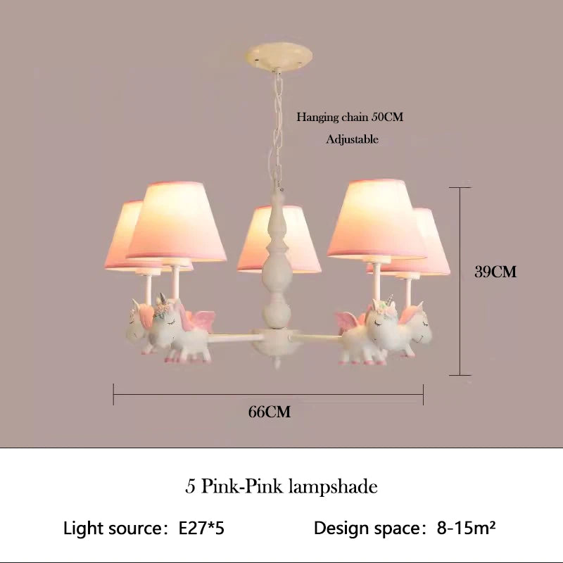 lustre enfant LED rotatif style nordique romantique et chaleureux - vue 16 sur 24