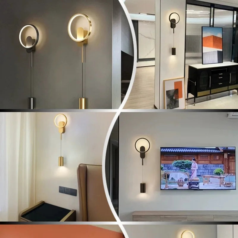 applique murale moderne à led luminaire suspendu décoratif et idéal - vue 6 sur 9
