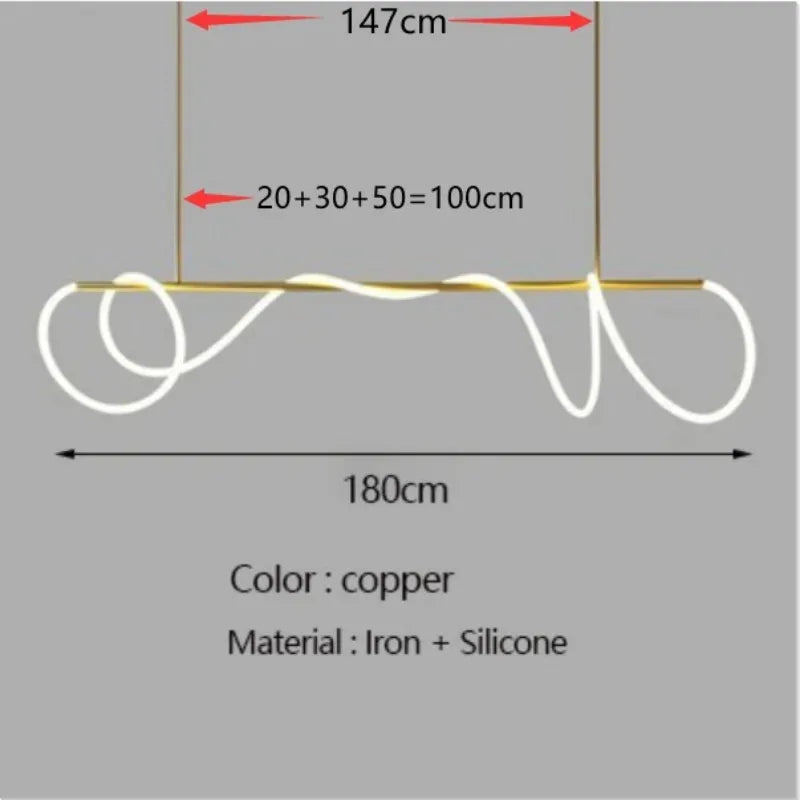 lustre design nordique à led intensité variable pour intérieur