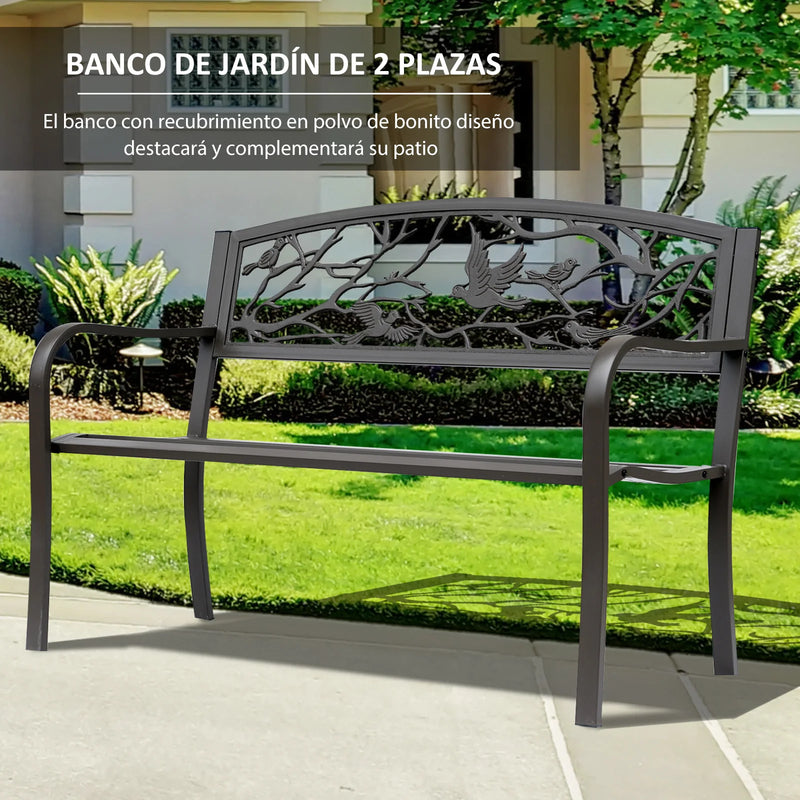 banc de jardin marron avec dossier animal design élégant et confortable