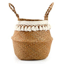 panier en osier tressé pour rangement et décoration polyvalente