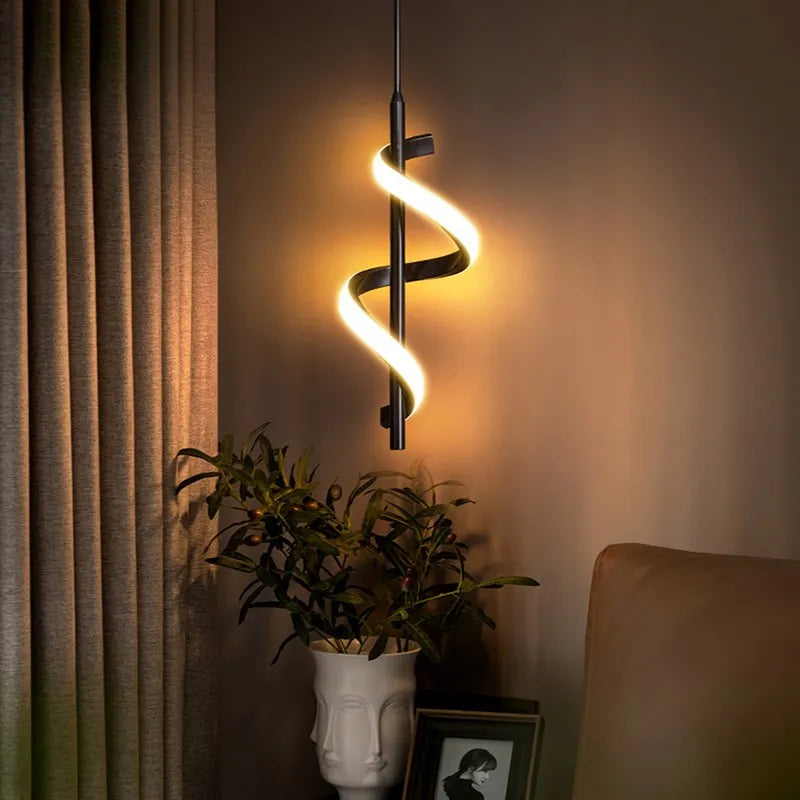 lampe suspendue moderne à design nordique suspension led décoratif