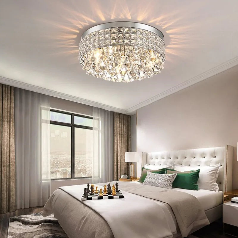 plafonnier en cristal design nordique moderne pour intérieur élégant - vue 5 sur 8