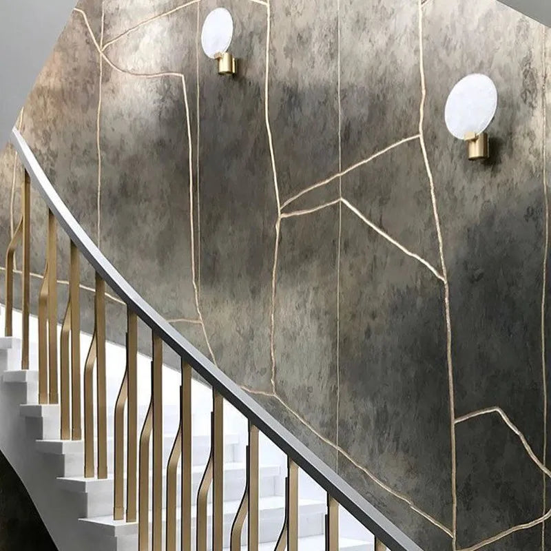 applique murale en cuivre et verre au design minimaliste - vue 5 sur 7