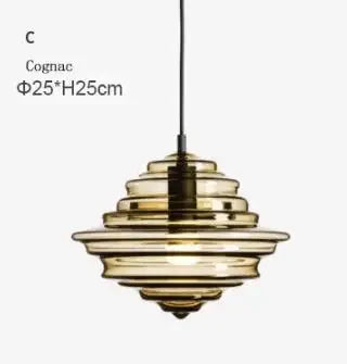 suspension industrielle vintage en verre pour éclairage artistique - vue 9 sur 15