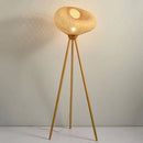 lampadaire japonais retro art en bambou pour intérieur élégant