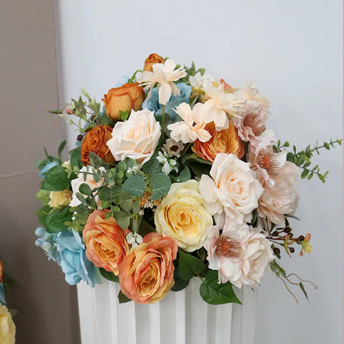 boules de fleurs artificielles en soie pour décoration de mariage et photo - vue 9 sur 22