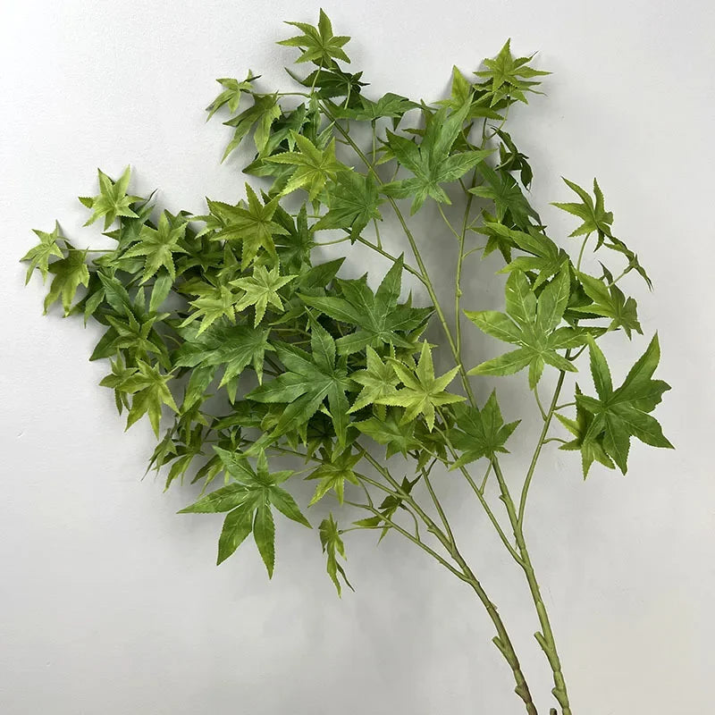 plantes artificielles en soie décoratives feuillage d'érable pour intérieur - vue 4 sur 10
