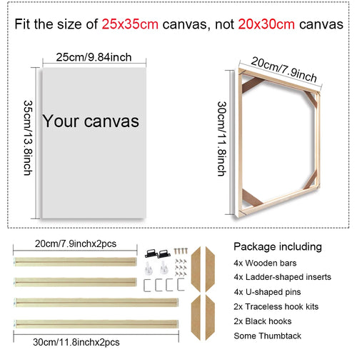 cadre mural en bois pour toiles et peintures décoratives - vue 21 sur 30