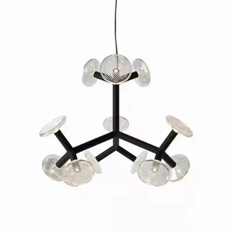 lustre créatif postmoderne en verre pour décoration intérieure - vue 12 sur 14