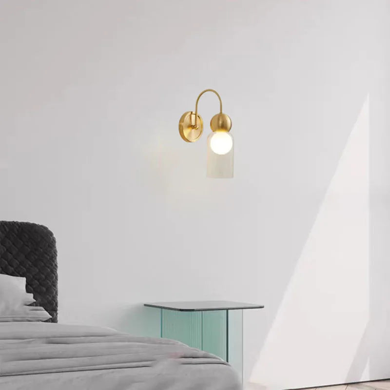 applique murale moderne en verre pour éclairage direct