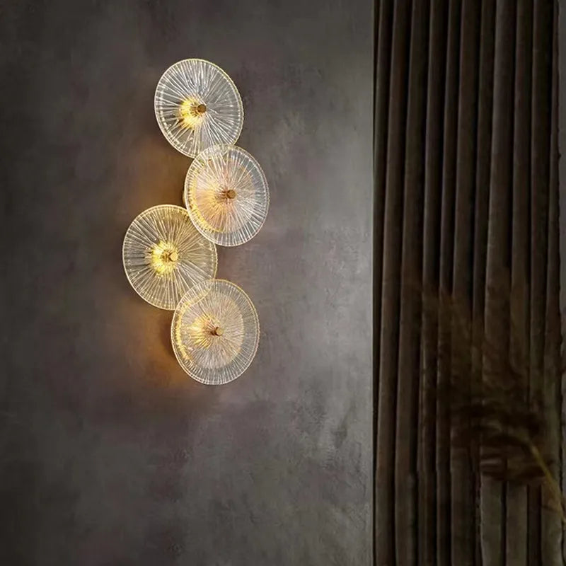lampe led ronde en verre au design nordique moderne