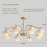 lampe de bureau en céramique et cuivre design moderne angle réglable