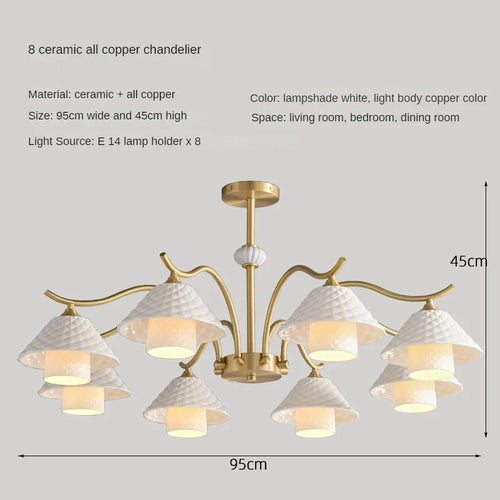 lampe de bureau en céramique et cuivre design moderne angle réglable