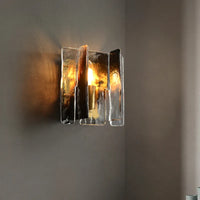 Applique murale en cuivre verre teinté moderne luxe