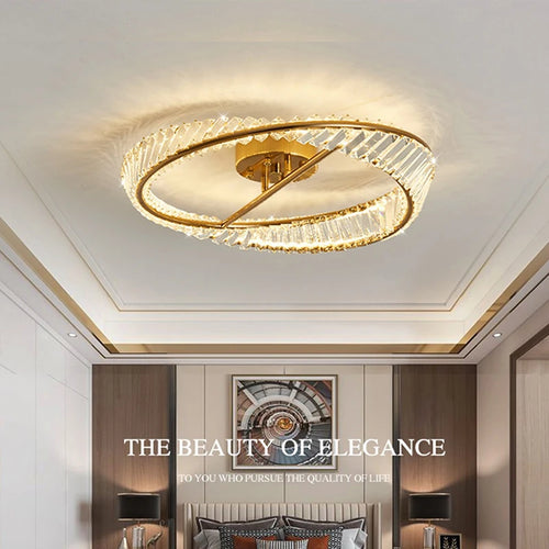 Plafonnier de luxe nordique salon créatif salle à manger lustre de plafond en cristal chambre décoration de la maison suspension LED lumières