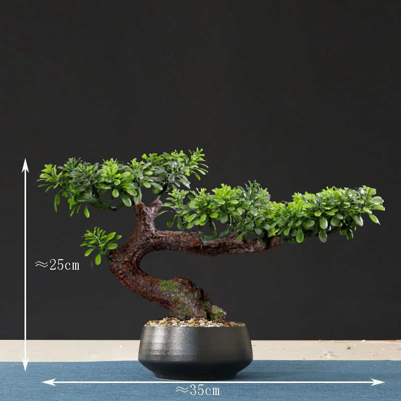 faux arbre bonsaï décoratif pour salon et aménagement paysager - vue 29 sur 36