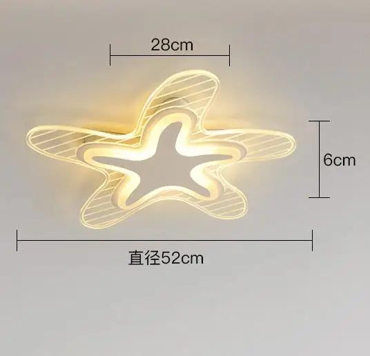 plafonnier étoile led pour décoration et éclairage intérieur - vue 11 sur 12