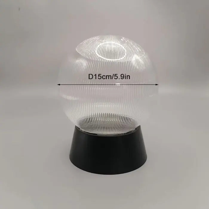 lampadaire extérieur globe noir pour éclairage de jardin et terrasse