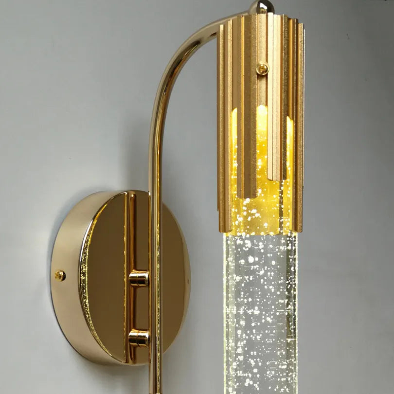 Applique murale Led moderne cristal éclairage salle bains - vue 6 sur 7