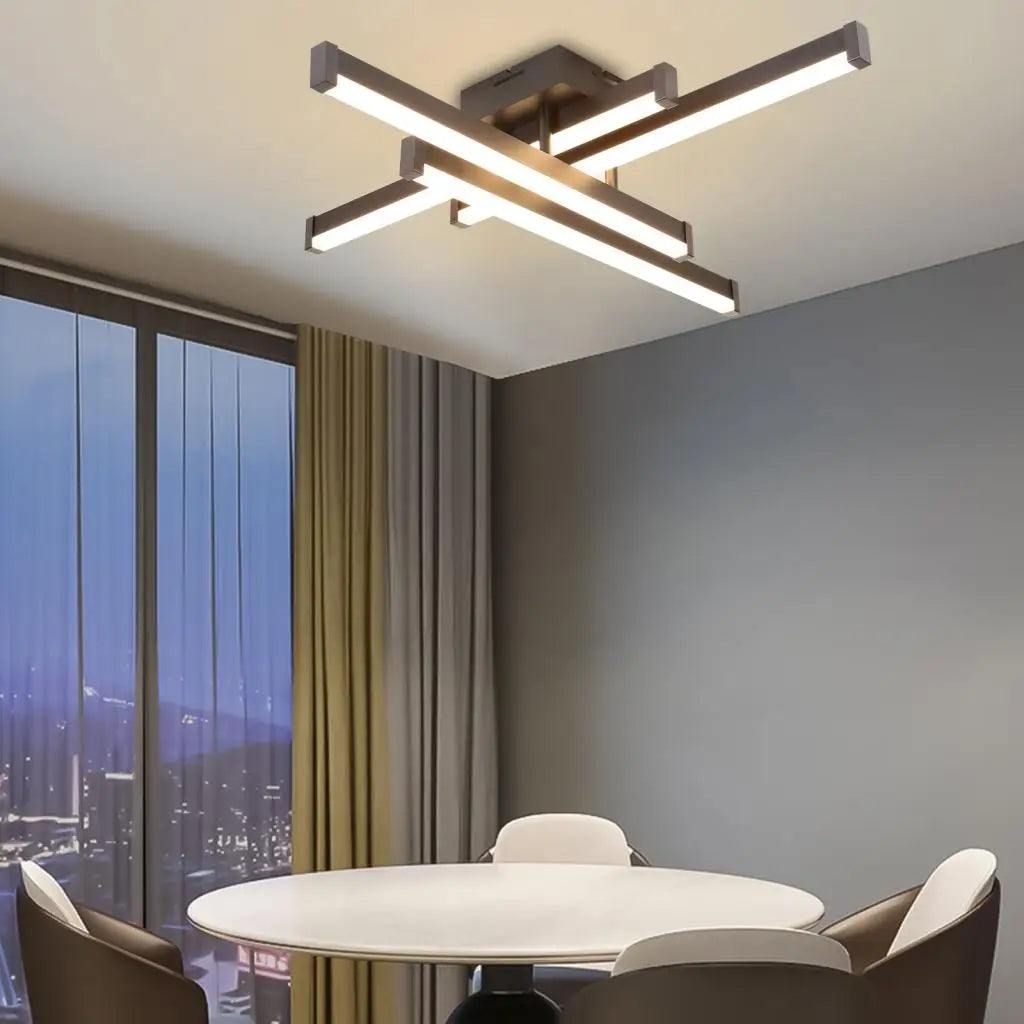 plafonnier moderne led monté en surface éclairage intérieur - vue 4 sur 7