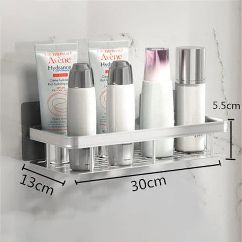 etagère murale de rangement sans perçage pour shampoing et maquillage
