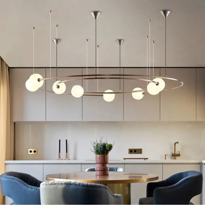 suspension en verre design pour une décoration moderne intérieure - vue 4 sur 7