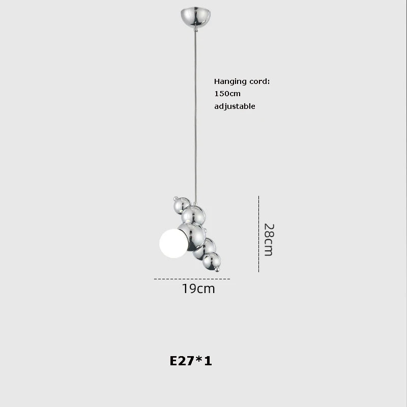 lustre led design moléculaire éclairage tendance 2024 suspension - vue 15 sur 16