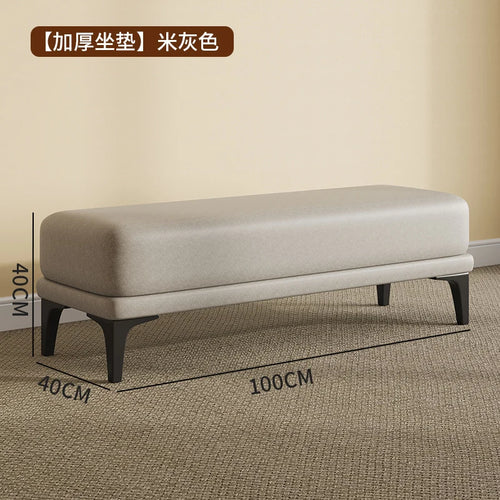 tabouret en velours moderne nordique pouf unique et peu encombrant - vue 22 sur 24