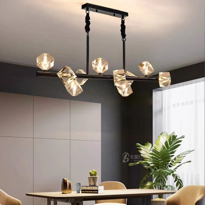 home decorationPendant lights, luxury crystal living room chandelier, dining room Pendant lamp, ceiling light, indoor lighting