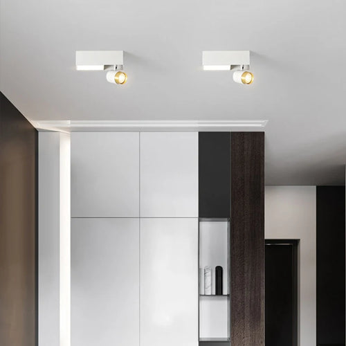 Lustre moderne LED minimaliste rectangulaire intérieur