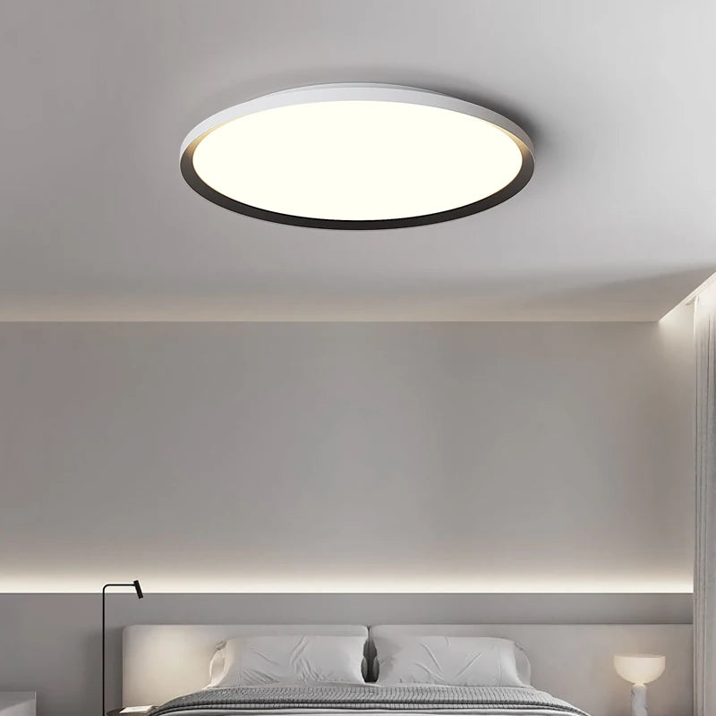 plafonnier led rond ultra-mince moderne sans protection stroboscopique - vue 3 sur 11