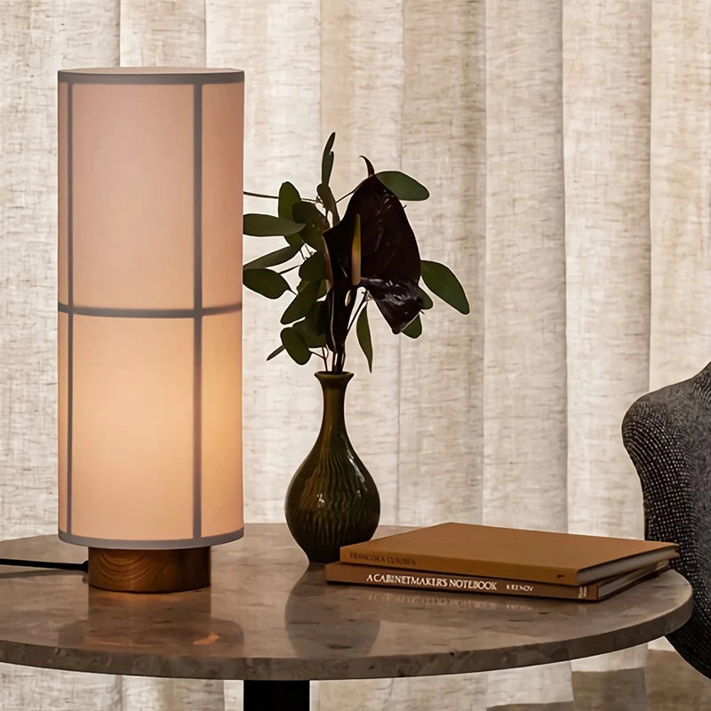 lustre à LED en tissu design wabi sabi pour décoration intérieure - vue 4 sur 13
