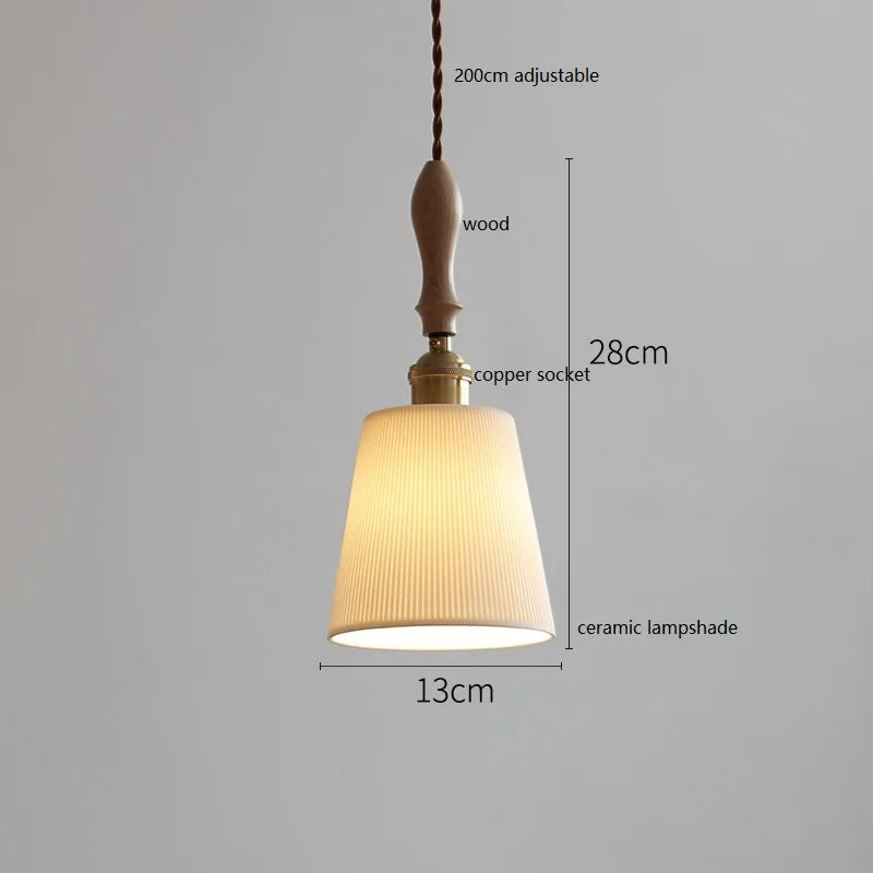 suspension LED en céramique conique design - vue 13 sur 29