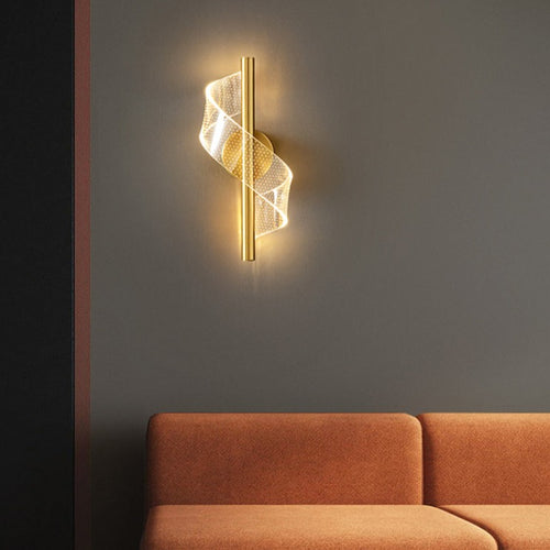 wall lamp minimalist LED wall light with Steal wave light