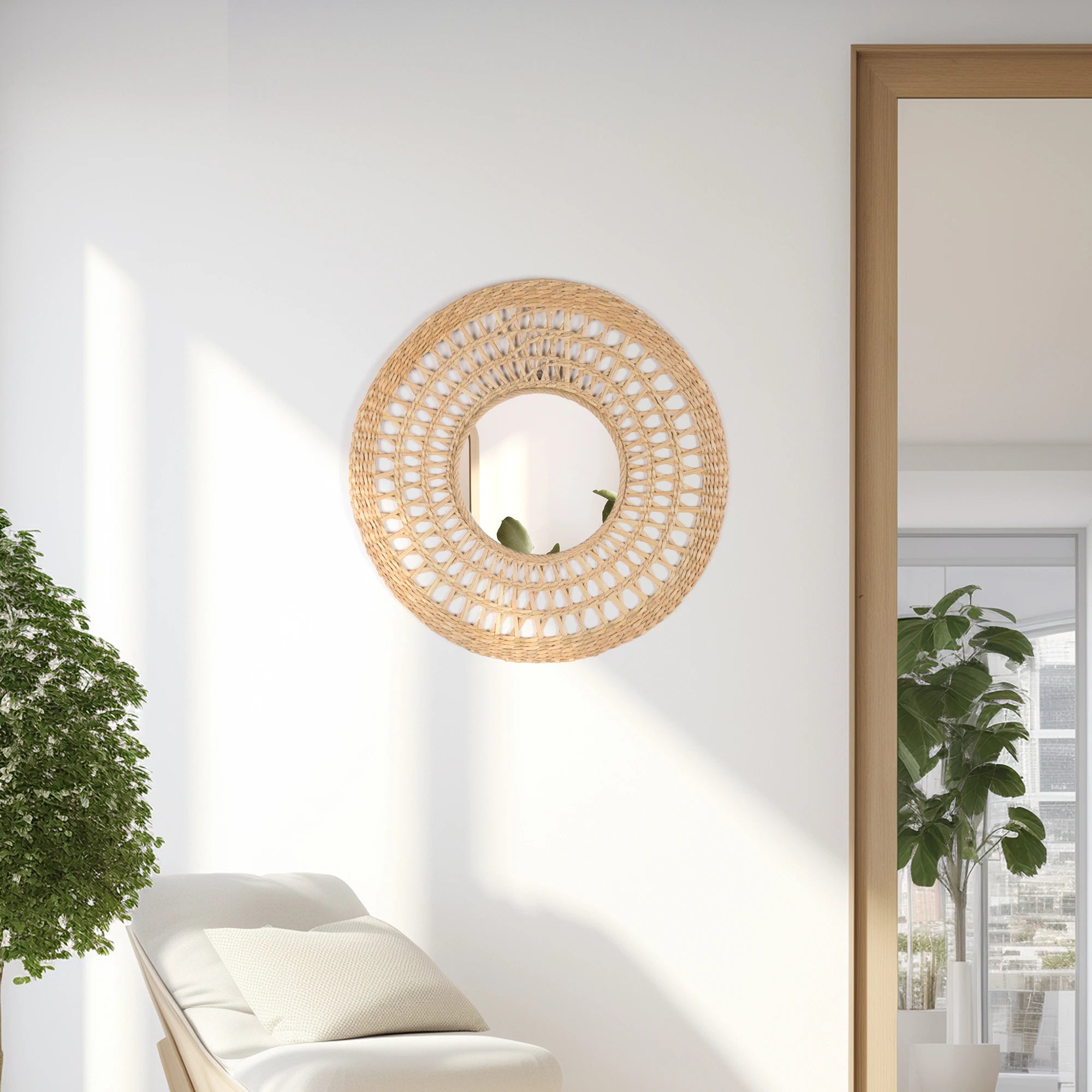 miroir décoratif mural de style européen luxe circulaire - vue 3 sur 7
