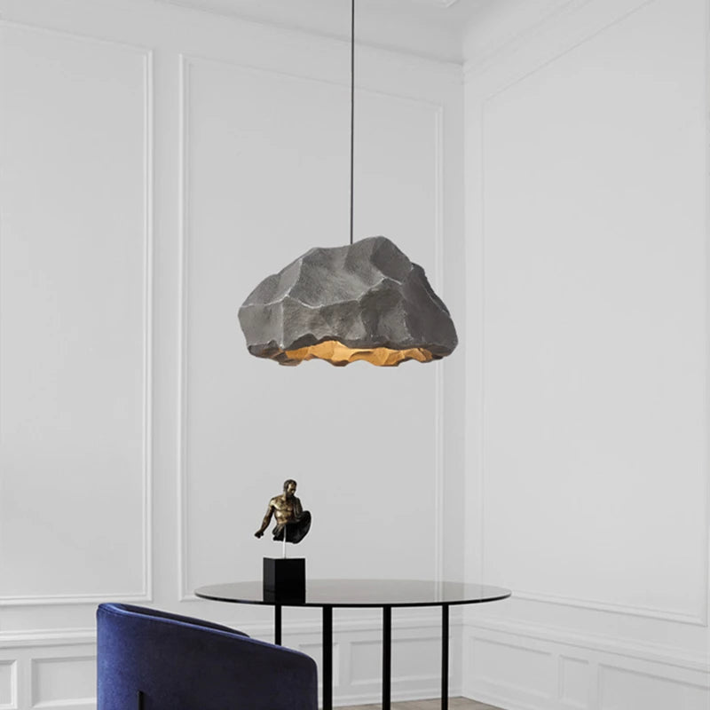 Nouveau Plafonnier design nordique pour Restaurant salon lampe en résine corps Style nostalgique à la main suspension