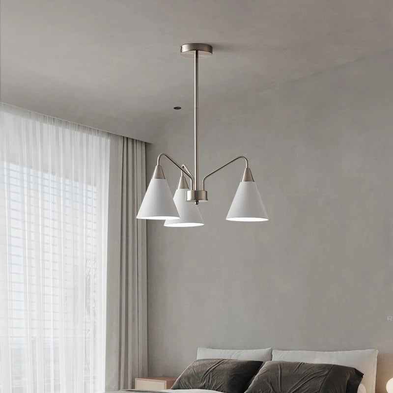 lustre rétro de style médiéval design minimaliste en fer - vue 3 sur 8