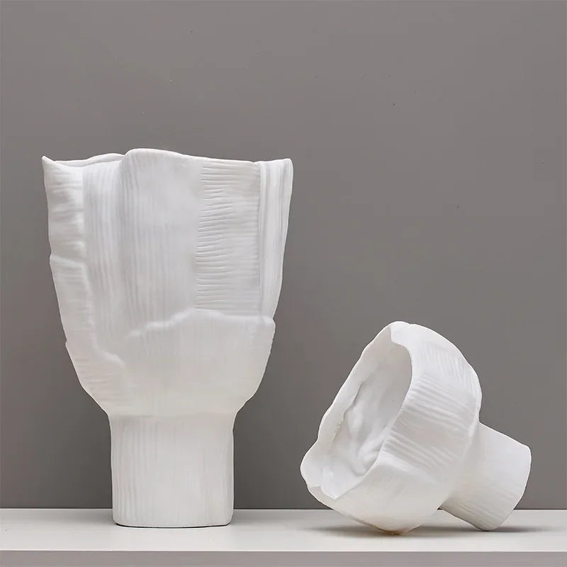 pots en résine géométriques pour fleurs et décoration artisanale - vue 4 sur 6