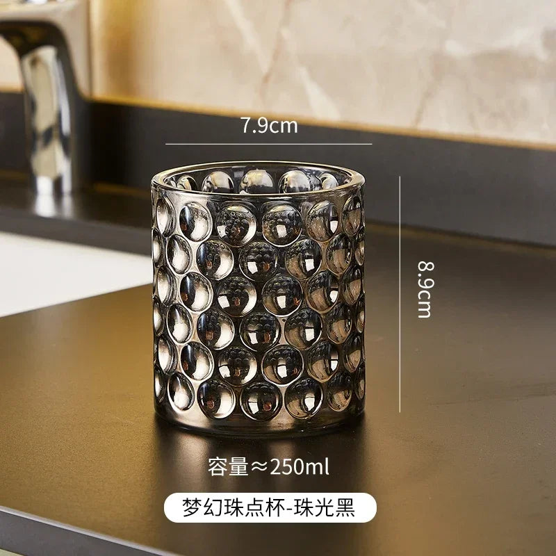 tasse en verre pour bain de bouche accessoires de salle de bain - vue 12 sur 13