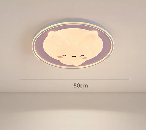 plafonnier lapin dessin animé pour décoration chambre enfants - vue 9 sur 9